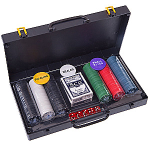 Настольная игра - Poker Game Set, пластиковый кейс