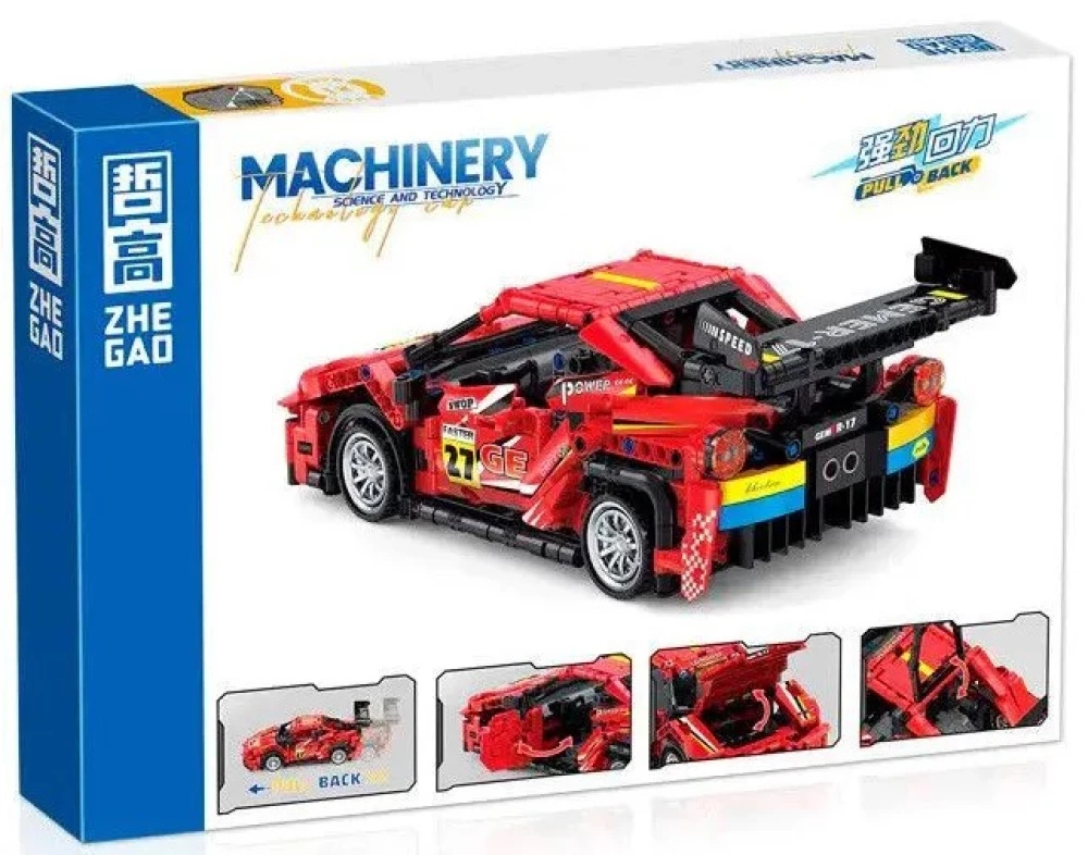 Konstruētājs MACHINERY automašīnas modelis, 678 detaļas