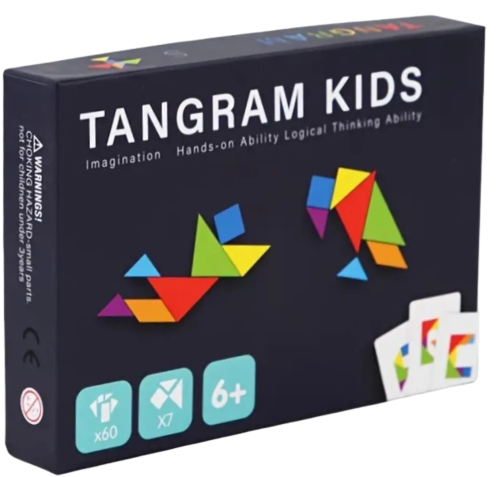 Galda spēle - Tangram Kids: angļu alfabēts + cipari