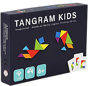 Galda spēle - Tangram Kids: angļu alfabēts + cipari