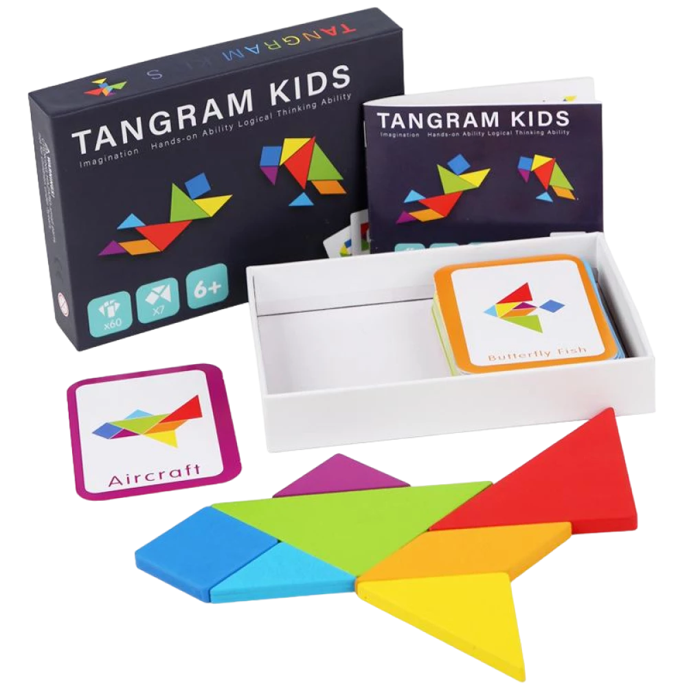 Galda spēle - Tangram Kids: angļu alfabēts + cipari