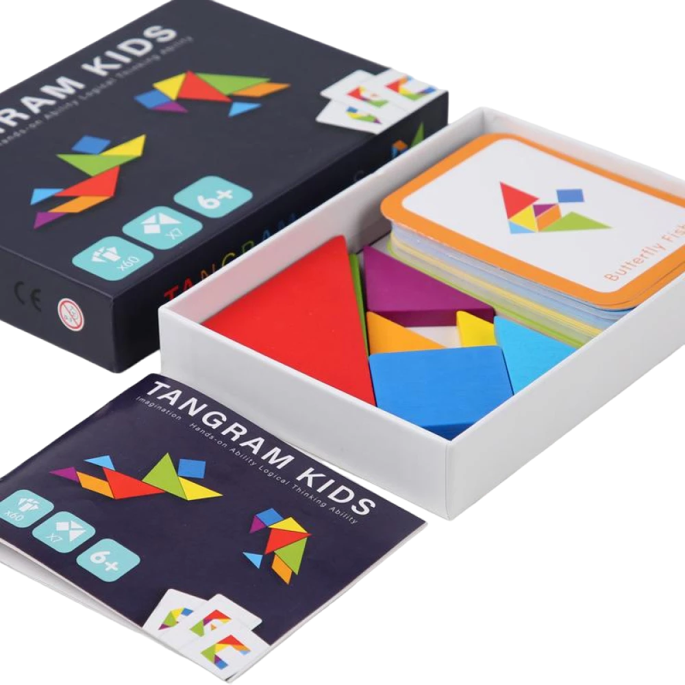 Galda spēle - Tangram Kids: angļu alfabēts + cipari