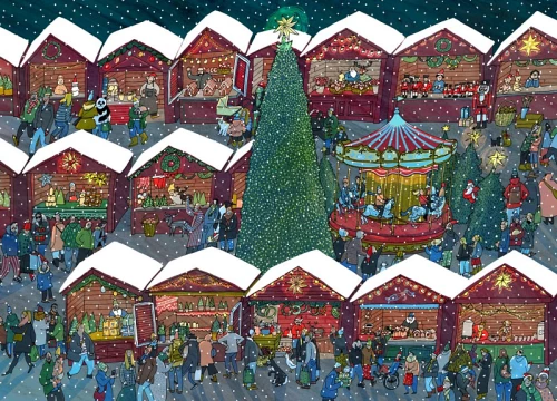 Adventa kalendārs. Ziemassvētku tirdziņš