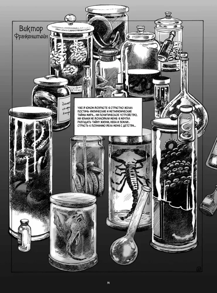 Frankenšteins. Merija Šellija. Grafiskais romāns