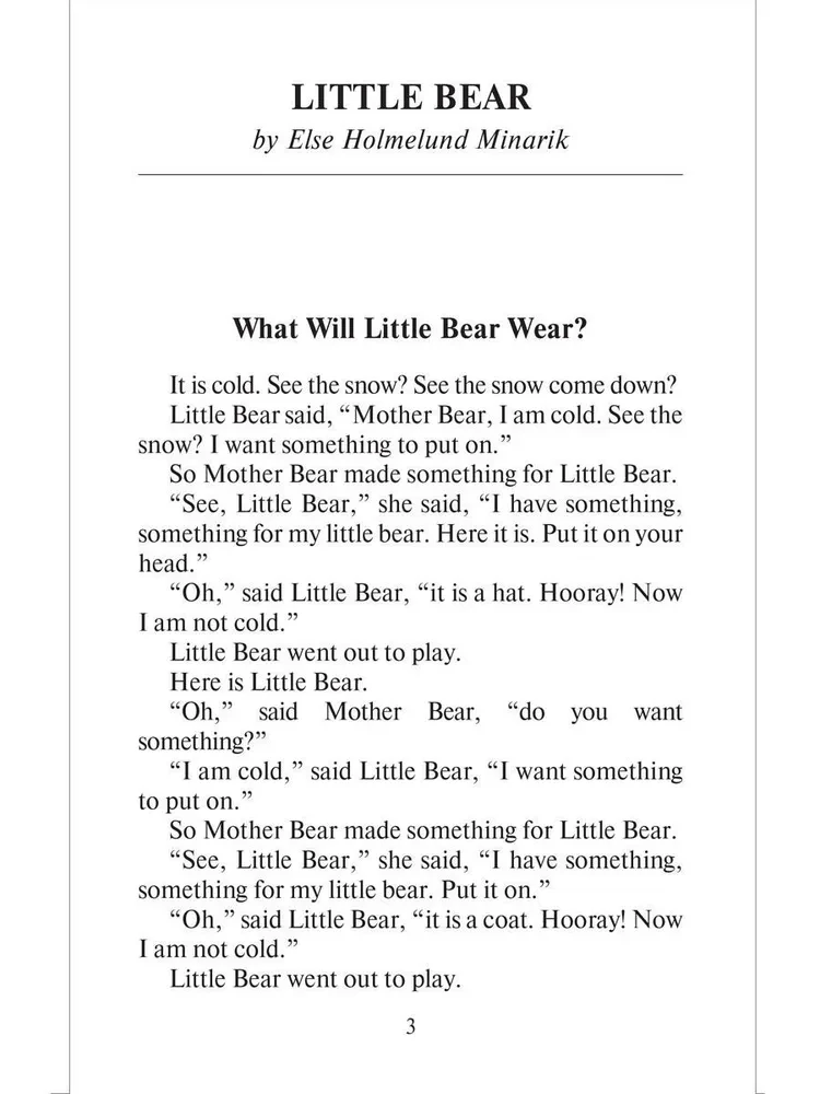 Mazais lāču bērns un citas stāsti (Little Bear and Other Stories). Grāmata angļu valodā 3.-4. klasei