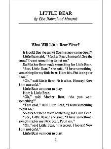 Mazais lāču bērns un citas stāsti (Little Bear and Other Stories). Grāmata angļu valodā 3.-4. klasei