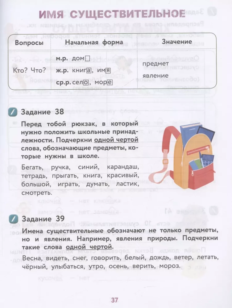 Visi krievu valodas noteikumi ar vizuāliem piemēriem un uzdevumiem. 1—4 klase
