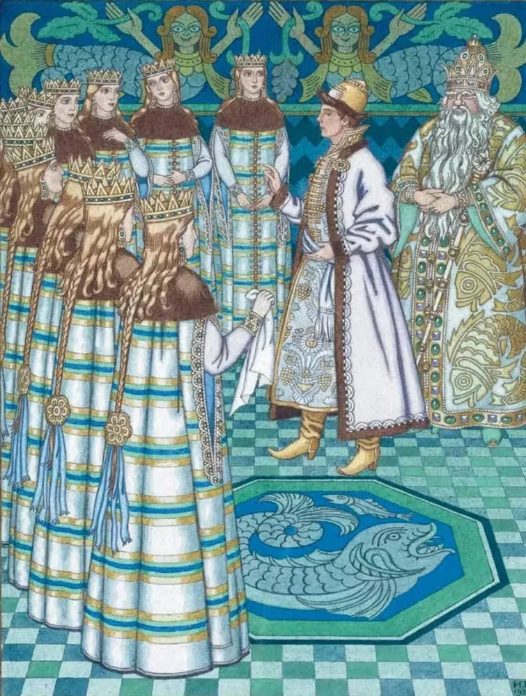 Visas krievu pasakas Ivana Bilibina ilustrācijās