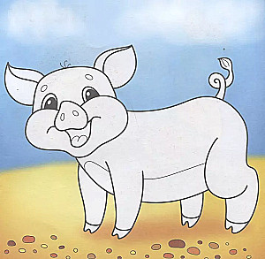 Krāsošana. Pie fermas