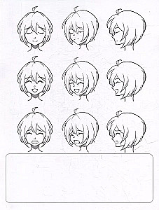 Mācos zīmēt. Anime. Sejas
