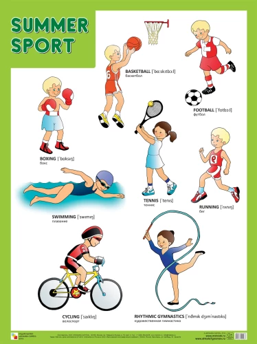 Vasaras sports (Летние виды спорта), plakāts 45х60