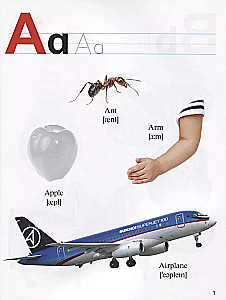 Mana pirmā angļu alfabēta grāmata ar uzlīmēm