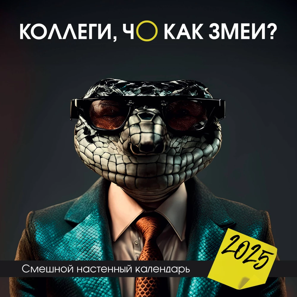 Kolēģi, kā ar čūskām? Smieklīgs sienas kalendārs 2025. gadam (300x300)