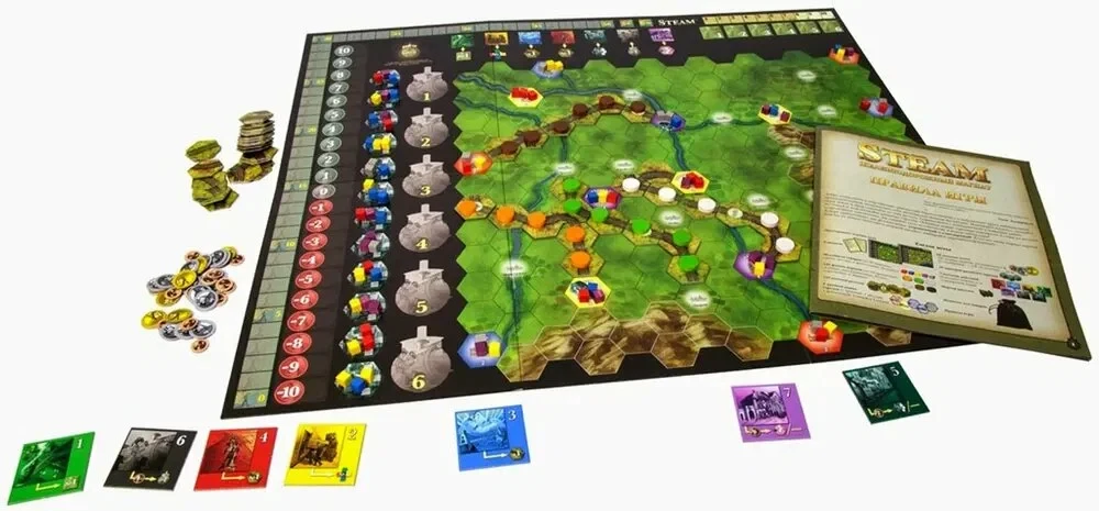 Galda spēle - Steam. Dzelzceļa magnāts