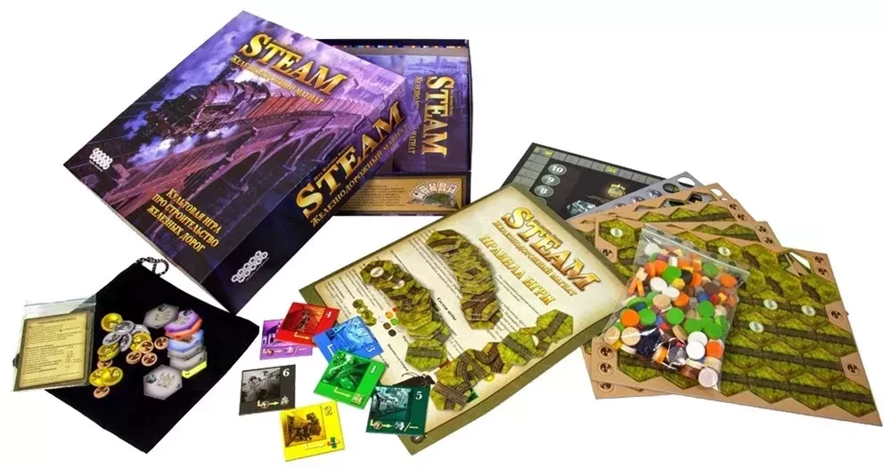 Galda spēle - Steam. Dzelzceļa magnāts