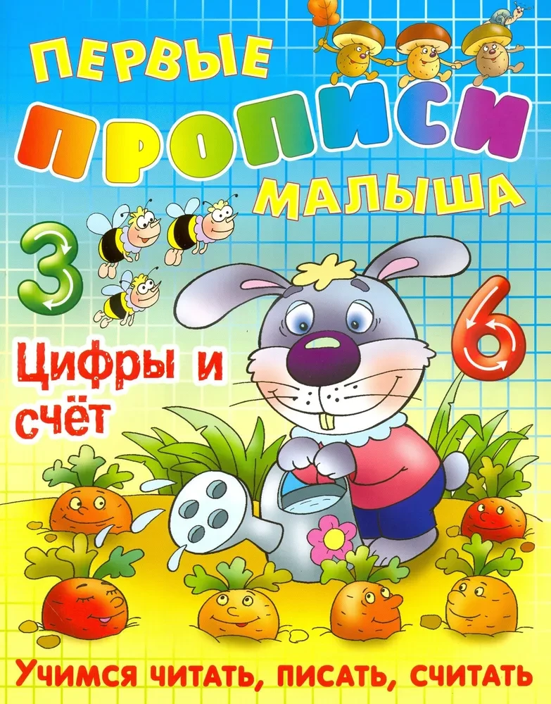 Pirmās bērna rakstīšanas grāmatas. Cipari un skaitīšana