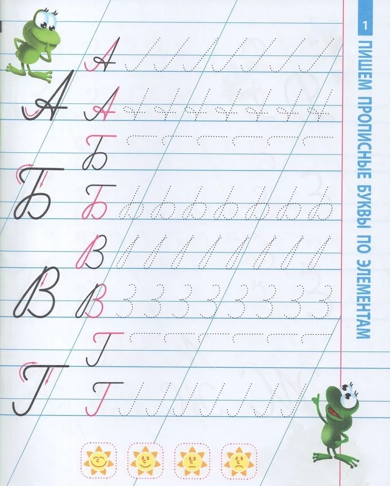 Kalligrafiska burtu un ciparu rakstīšana. Pirmskolas izglītība