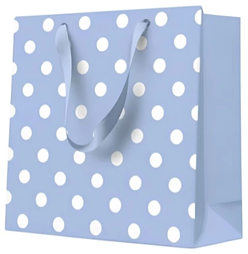 Dāvanu soma - Dotsy Check blue (17x17x6)