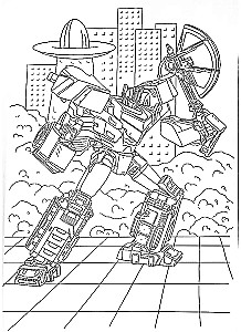 Maksī-krāsošana. Superrobotu