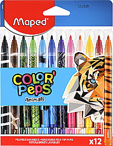 Flomāsteri - Maped. Dzīvnieki, 12 krāsas