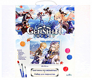 Glezna krāsošanai pēc numuriem - Genshin. Sniega ēna