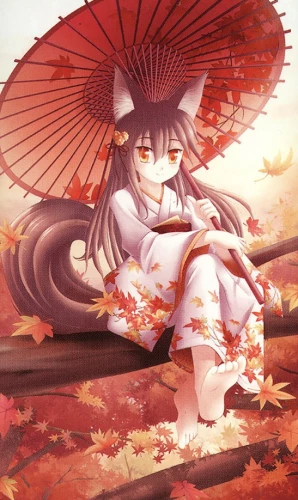 Glezna krāsošanai pēc numuriem - Anime. Rudenīgais kitsunē gars