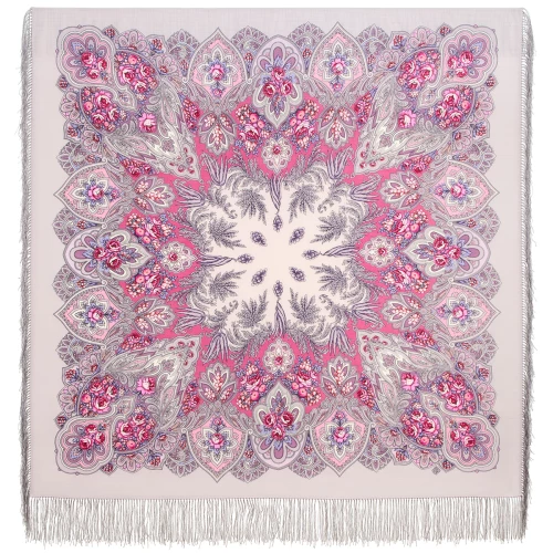 Šalle - Ziemas roze