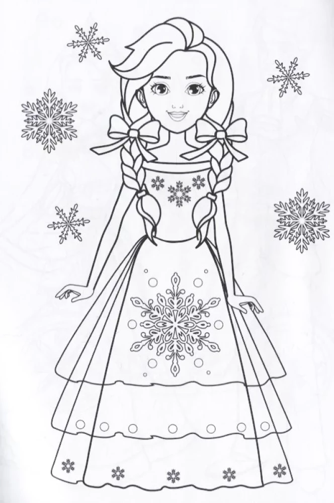 Krāsojamā grāmata - Sniega princese