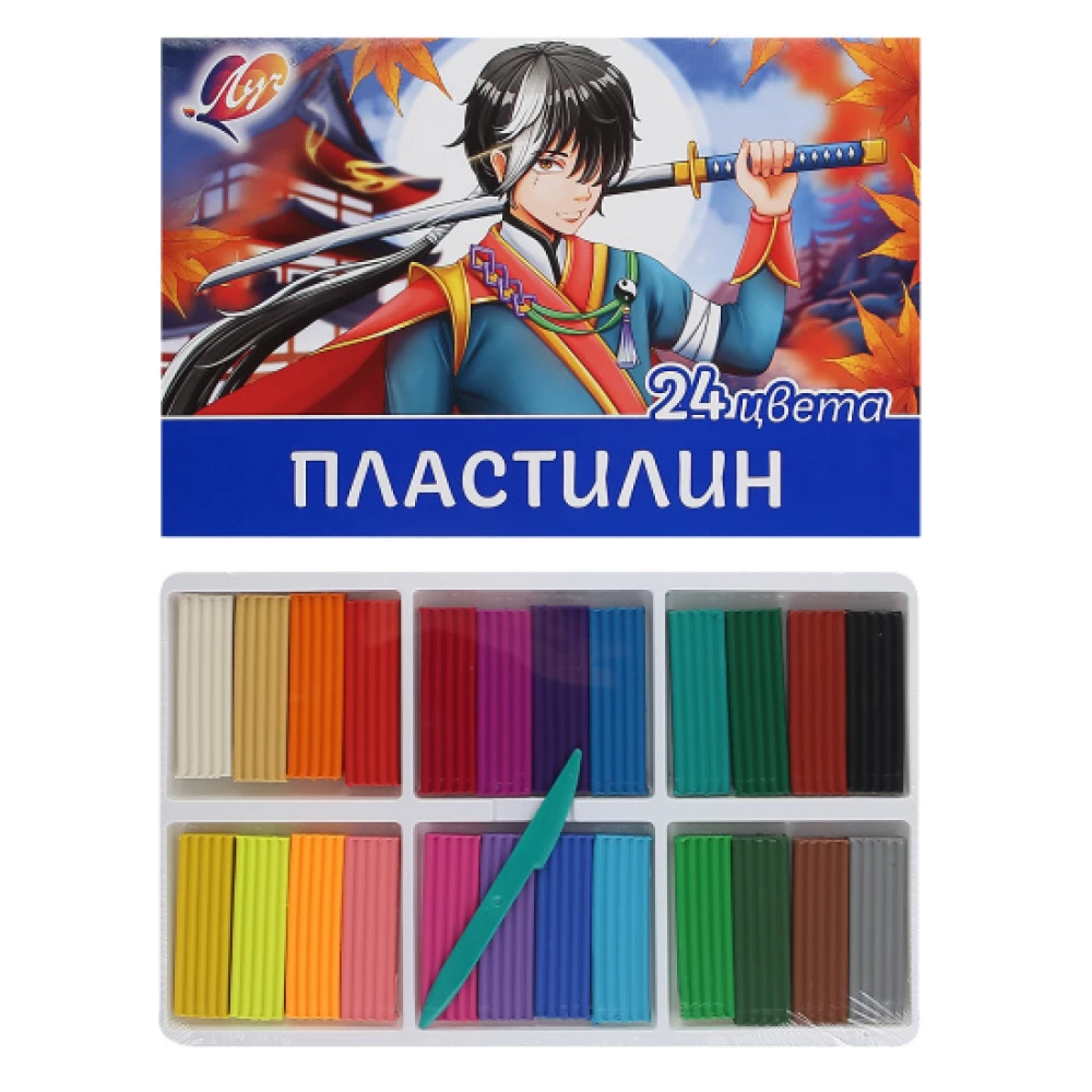 Klasiskais plastilīns - Anime (24 krāsas)