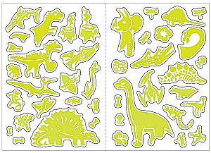 Mirdzošās uzlīmes - Dinozauru laiks