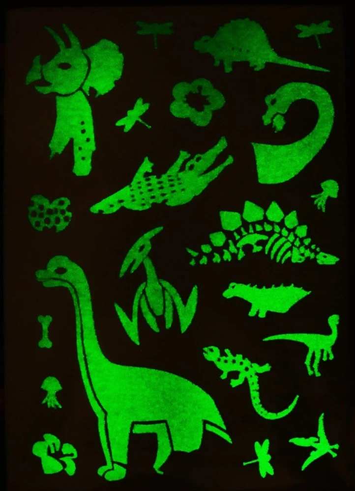 Mirdzošās uzlīmes - Dinozauru laiks