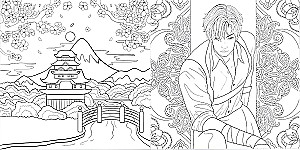 Krāsojamā grāmata-antistress. Mākslas albums. Japāna
