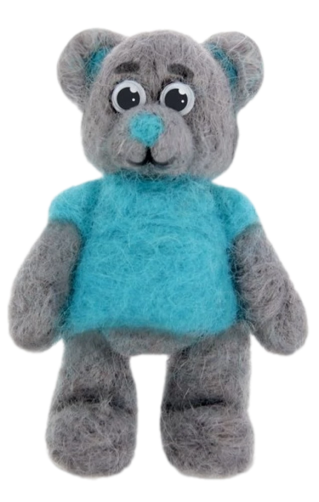 Игрушка из шерсти - Мишка