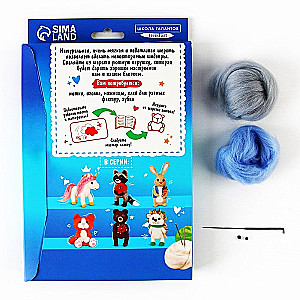 Игрушка из шерсти - Мишка