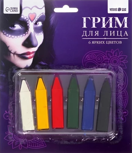 Grims - sejas zīmuļi, 6 krāsas