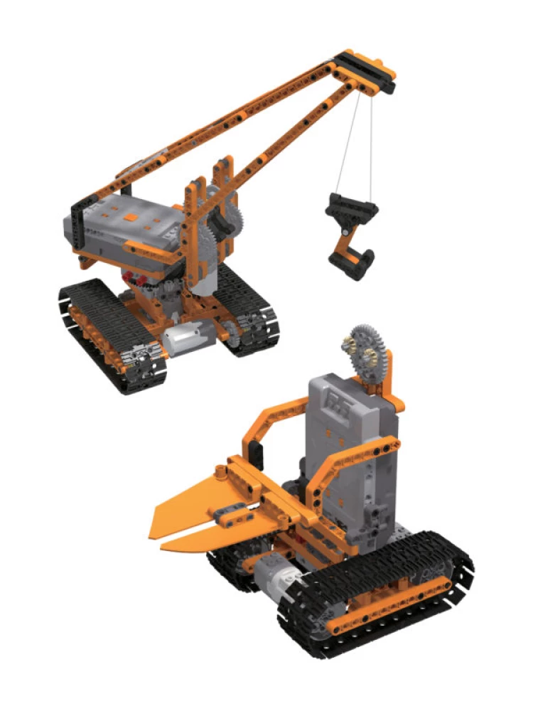Konstruktors ar mehānismiem Z-BOTS. Būvniecības tehnika (478 detaļas)
