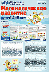 Informācijas ekrāni. Bērnu matemātiskā attīstība 4-5 gadu vecumā