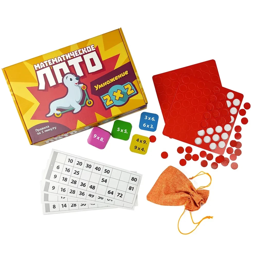 Galda spēle - Matemātiskā loto. Reizināšanas tabula
