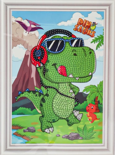 Dimanta mozaīka - Dinosauriņš