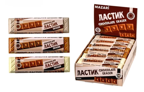 Dzēšgumija Chocolate, assorti 3 krāsās