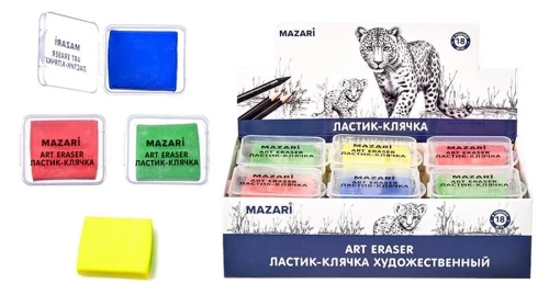 Mākslas gumija-kļaka, assorti 4 krāsas