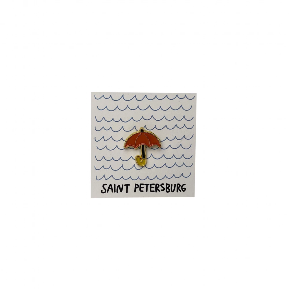 Emaljēts nozīmīte - Lietussargs