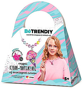 Rotas izgatavošanas komplekts Be TrenDIY - Izveido kulonu-ice cream no epoksīda sveķiem