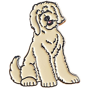Emaljēts nozīmīte - Labradoodle