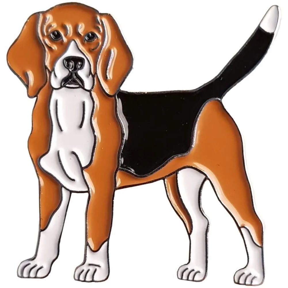 Emaljēta nozīmīte - Beagle