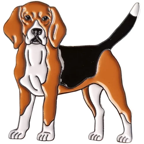 Emaljēta nozīmīte - Beagle