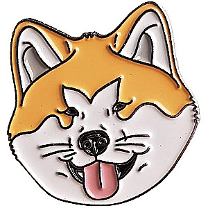 Emaljēta nozīmīte - Akita-inu