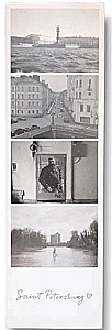 Закладка - Фотоколлаж. Ростральная колонна, ч/б
