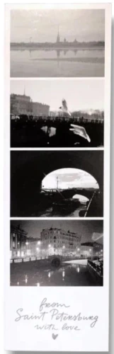 Grāmatu atzīme - Fotokollāža. Putni, melnbalta