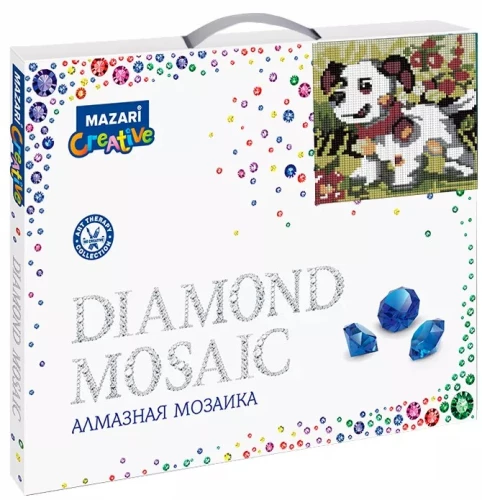 Dimanta mozaīka - Kucēns dārzā